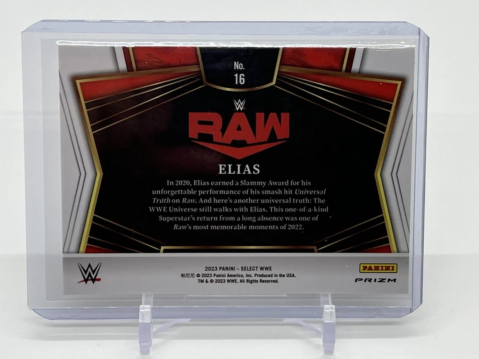 2023 Panini Select WWE Elias Silver Flash Prizm RAW Smackdown NXT SSP - Image 2 of 2