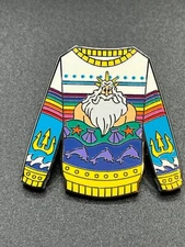 Disney 2023 Holiday Sweater Mystery Pin - King Triton