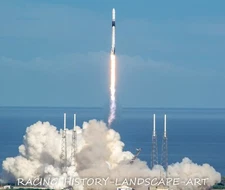 2019 8x10 PHOTO SPACE X ROCKET CAPE KENNEDY FALCON 9 CRS-18 ISS DRAGON PAD 40 3