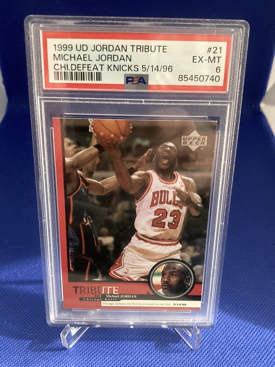 1999 Michael Jordan Upper Deck Tribute #21 PSA 6 Amazing Card For