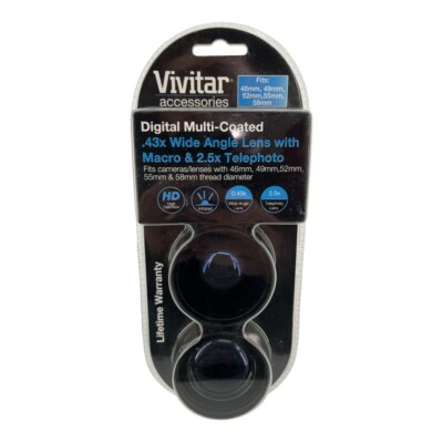 Vivitar Series 1 HD Wide Angle Lens - Cameras 46 To 58 MM Thread Diameter SEALED