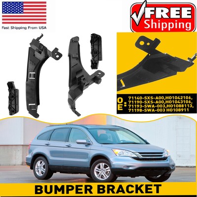 For 2007-11 Honda CR-V Bumper Bracket 4X Retainer Front Beam Mount Support LH&RH