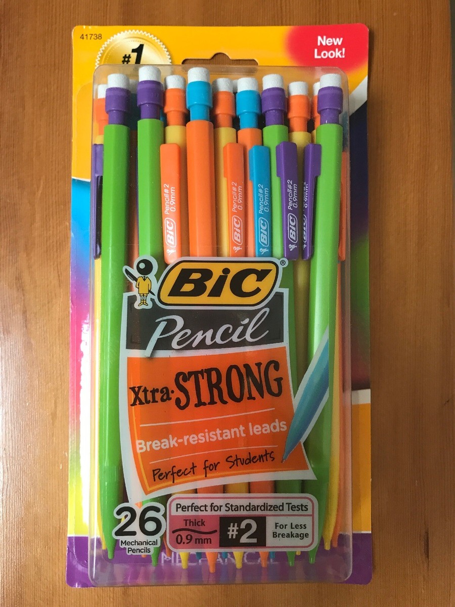 Matita Meccanica Matite Meccaniche BIC Xtra Strong | 26 Pezzi | Mine  Resistanti | Ideali Per Scuola E Test | Scrittura Precisione Mine  Resistanti Rottura, image size:900x1200