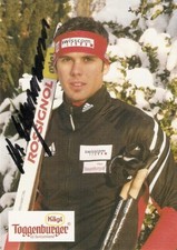 Christoph Eigenmann Swiss-Ski Narciarstwo biegowe -stara karta z autografem SZWAJCARIA