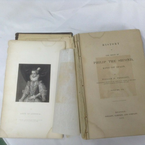 1859 William H. Prescott “The Reign Of Philip The Second” Vol 111 Boston Free Sh - Picture 2 of 3
