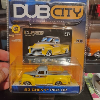 JADA TOYS DUB CITY 53 CHEVY PICK UP 1:64 DIECAST. YELLOW & GRAY | eBay