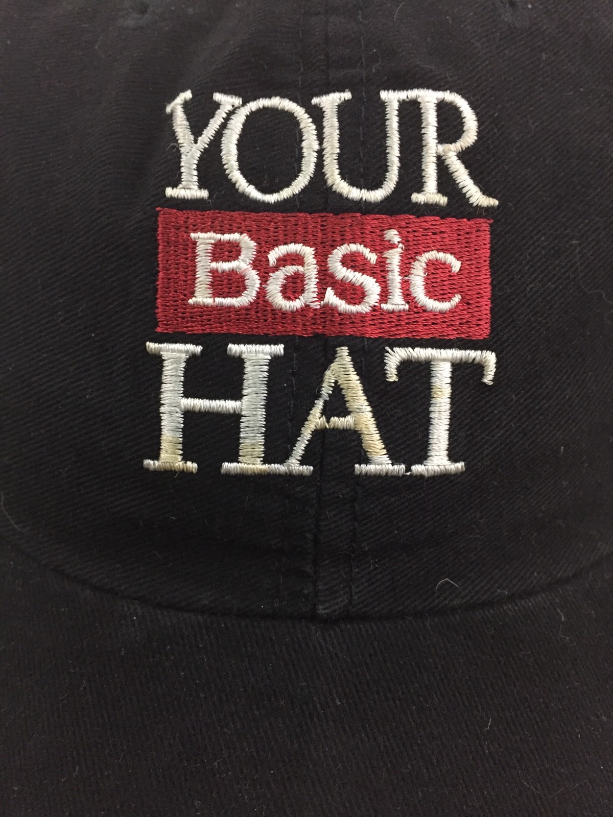 YOUR BASIC HAT - Black Adjustable Baseball Cap, S… - image 3
