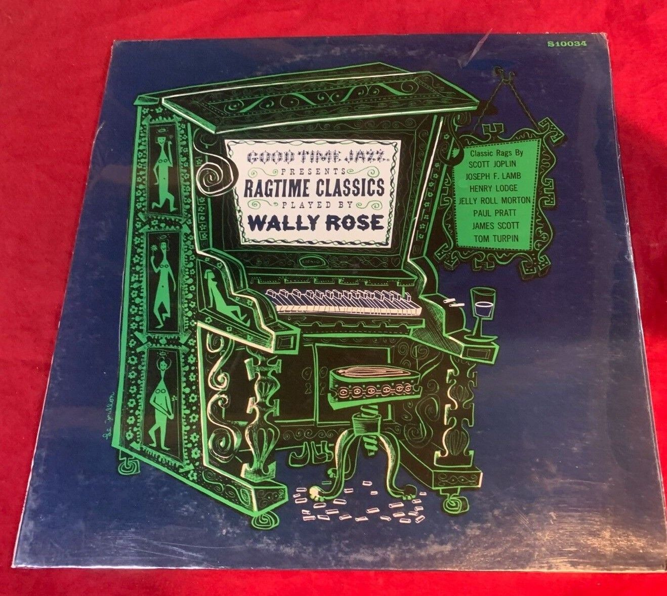 GOODTIME JAZZ PRESENTS WALLY ROSE  RAGTIME CLASSICS LP  FROM 1960 SEALED/NEW