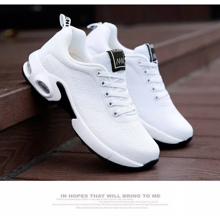 White sports sneakers top