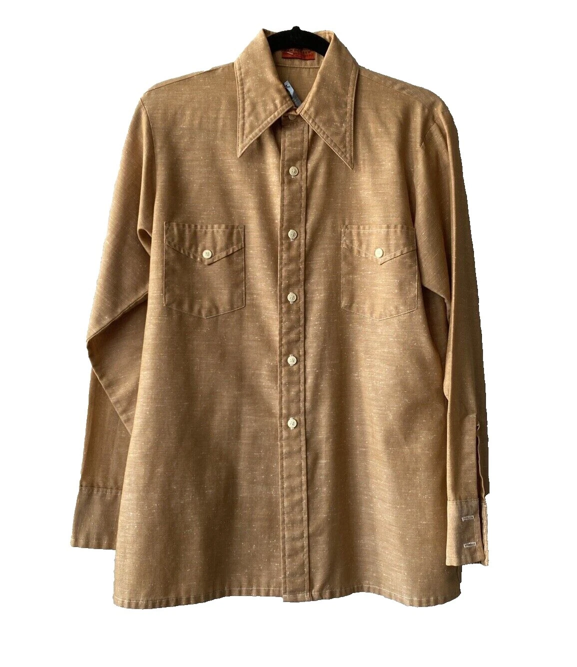 Botón de sarga-Front Vintage Casual Shirts for Men