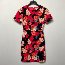J Crew Women Short Sleeve Floral Sheath Dress Size 0 Polyester Lined M235 -27