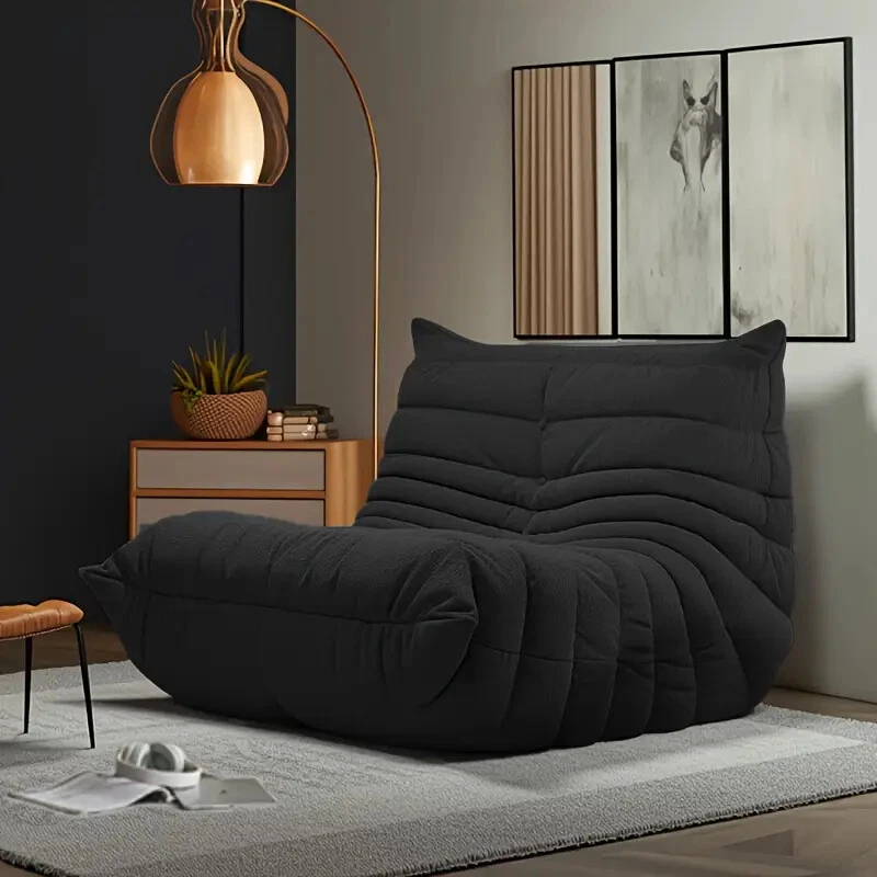 Caterpillar Lazy Sofa Floor Sofa Nap Couch 1 to 3 Seats Tatami Bed Beanbag Chair - Image 4 of 4