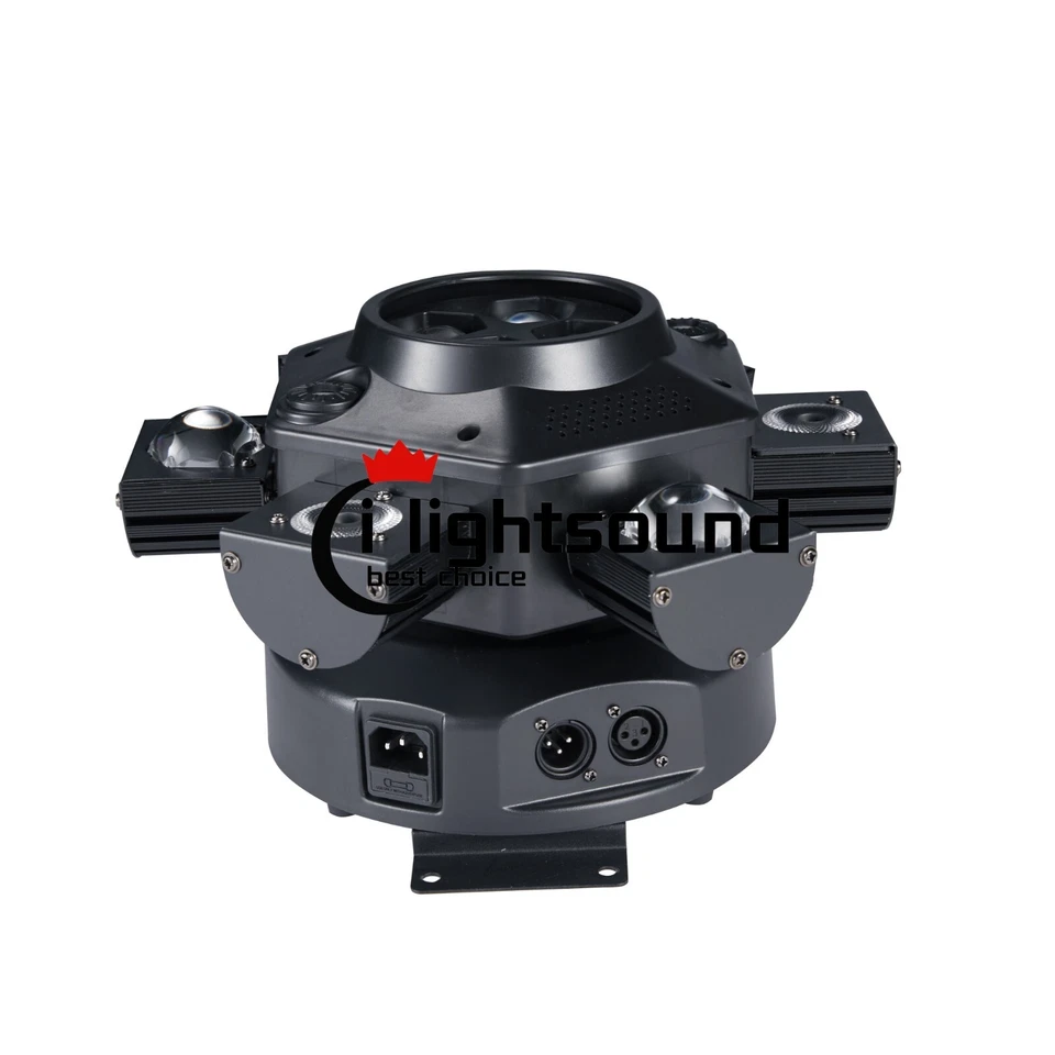RGBW 6 Arms Bee Eye 10 LED Moving Head Light Beam Laser Stage Light DMX DJ KTV - Image 2 of 4