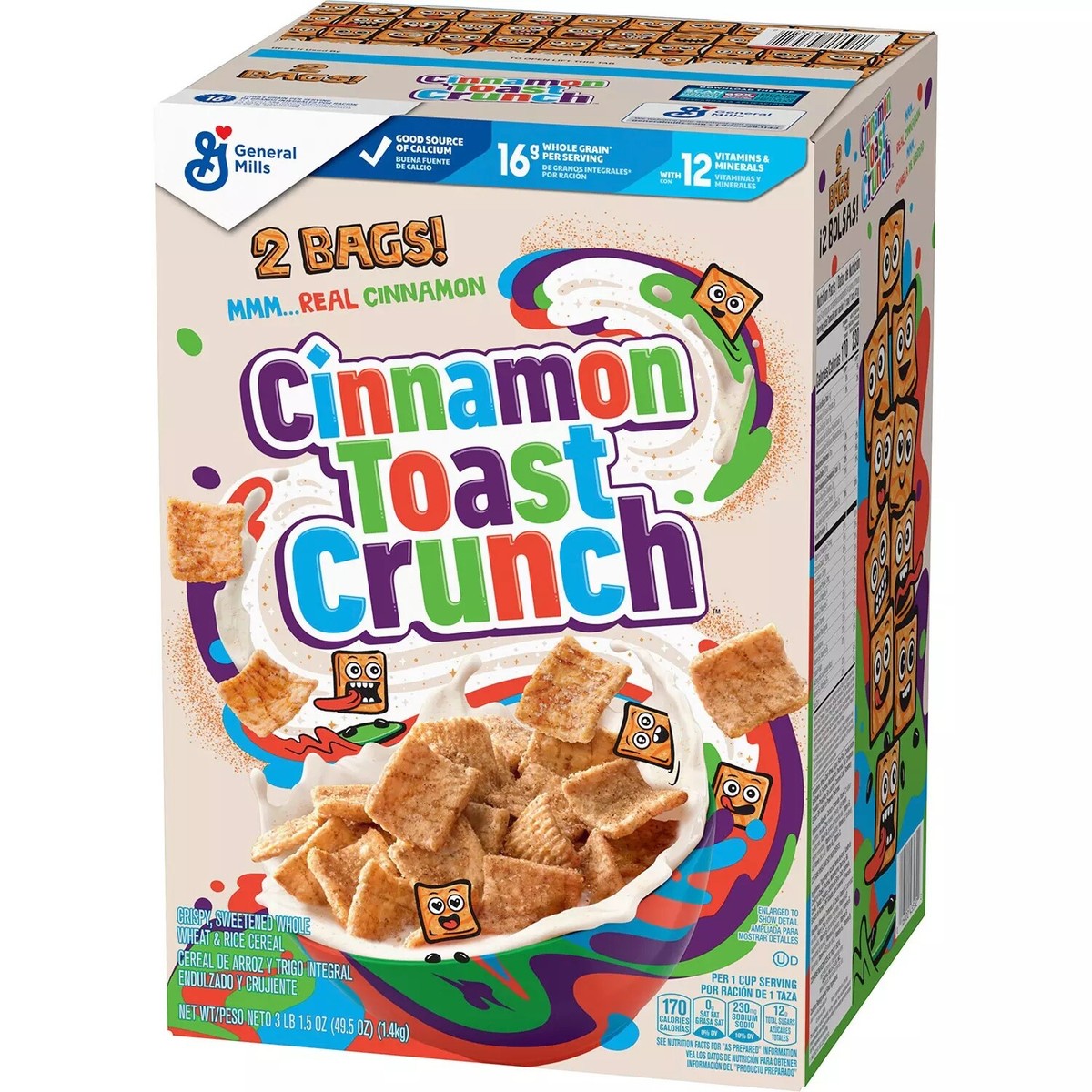 (取引中)ゴメチュ2 TRINIDAD Cinnamon Toast Crunch, 2 Bags, 49.5 Ounce Total | eBay
