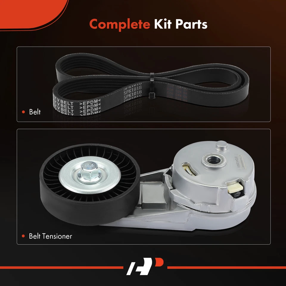 2x Kit de componentes de transmisión por correa serpentina para Chevy Cavalier Cobalt HHR Pontiac G5 Foto 2 de 4