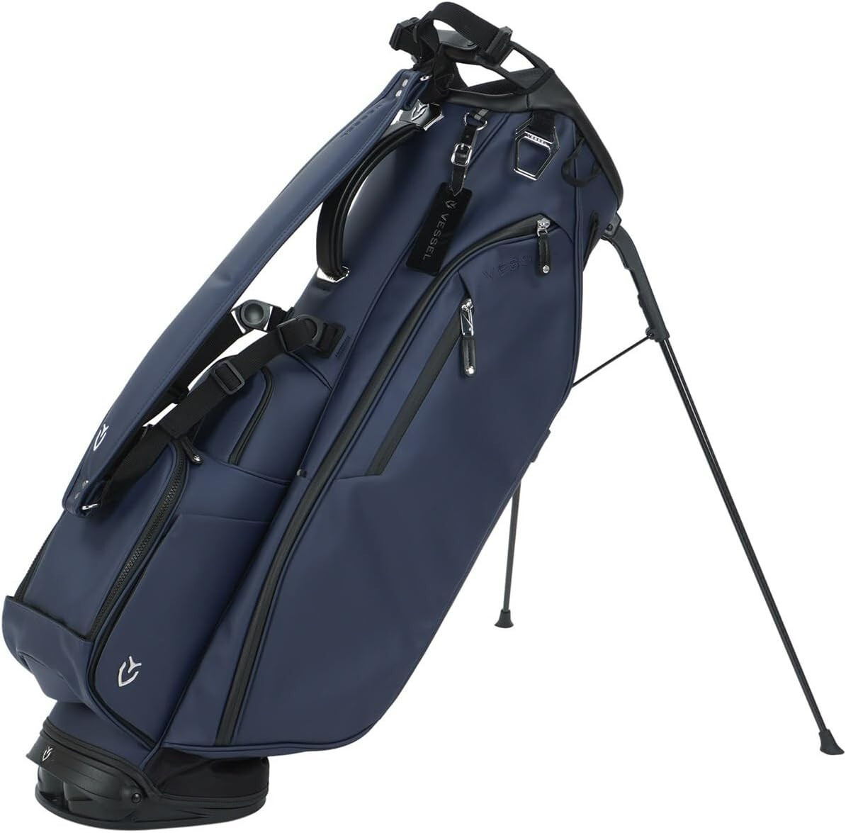 Мужская сумка для гольфа VESSEL Golf Caddy Bag PLAYER 4.0 с одним ремешком, 8, 5x47 дюймов, 3,4 кг, темно -синий