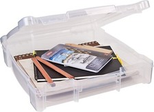 ArtBin Essentials One-Compartment Craft Storage 14.13"L x 13.63"W x 3"H