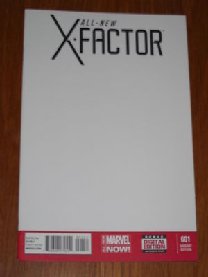 X-FACTOR ALL NEW #1 NM (9.4) MARVEL NOW BLANK VARIANT EDITION MARCH 2014