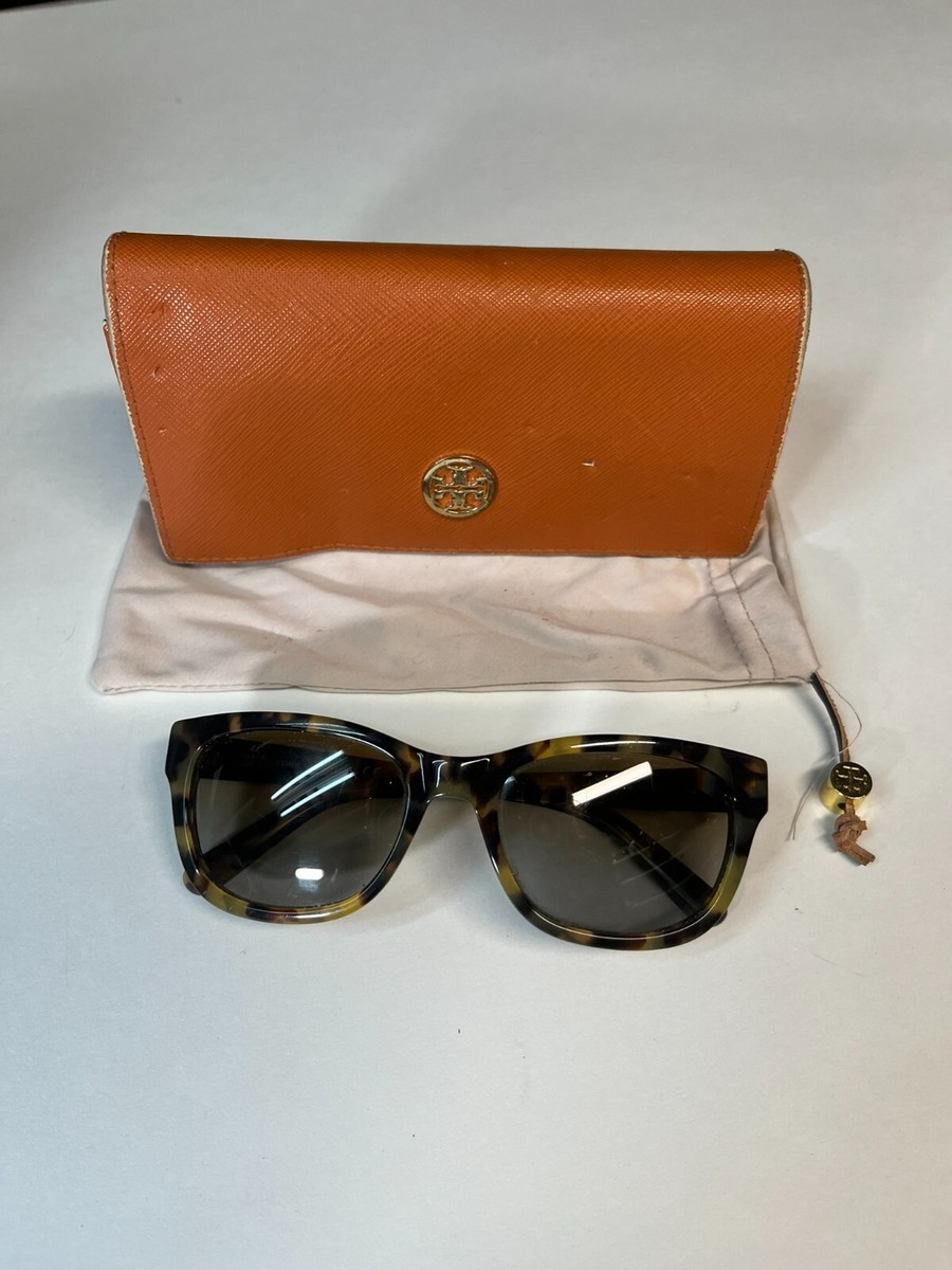 Tory Burch Orange Wallet with Tortoiseshell Sunglasses Tory Burch Tortoise Shell Sunglasses with Orange Case main image 3