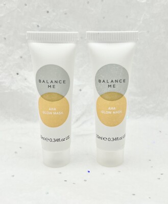 X2 Balance Me AHA Glow Mask .34oz/10mL Travel Size BalanceMe