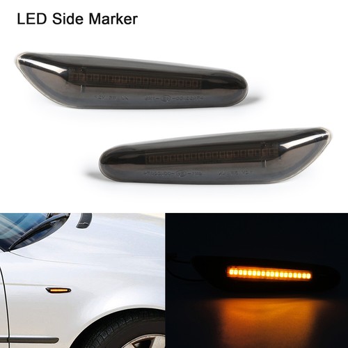 LED SEITENBLINKER SCHWARZ SMOKE FÜR BMW 1er 3er E90 E91 E92 E93 3er E46 01-05 *P - Afbeelding 10 van 11