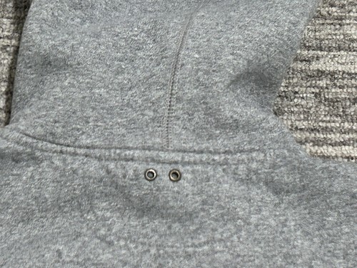 Converse Boy's Small Full Zip Long Sleeve Gray White Hoodie Sweatshirt Logo - Picture 13 of 16