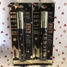 2x Milani Highly Rated Extreme Volume & Curl Mascara 0.41oz #111 Black