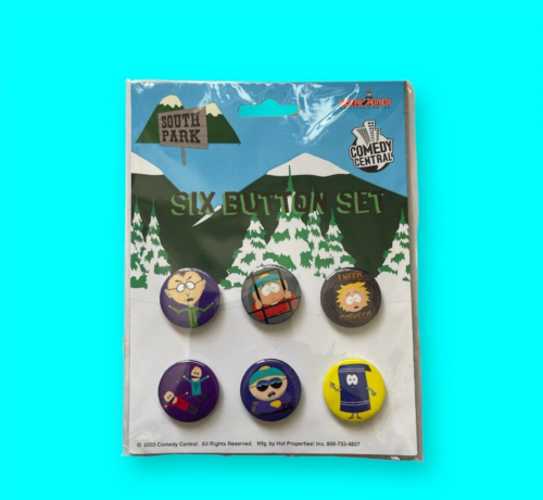 South Park Comedy Central Pin Back Button Set AUTHENTIC NEW FAST FREE SHIPPING - Picture 1 of 3