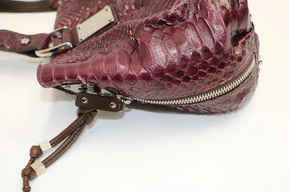 Michael Kors Purple Python Rehearsal Drawstring Bag - Image 2 of 4