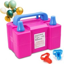 Electric Air Balloon Pump, Portable Dual Nozzle Electric Balloon Inflator Party