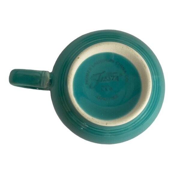 Fiestaware Fiesta Homer Laughlin China Cup and 6" Saucer Set Turquoise USA