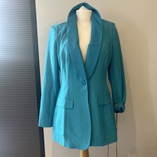Bnwt Stunning In The Style Lorna Luxe Turquoise Blazer Size Rep £59