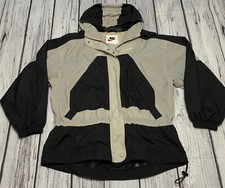Vintage 90 s White Tag Nike Youth Size Small 4-6 Black Gray Windbreaker Jacket