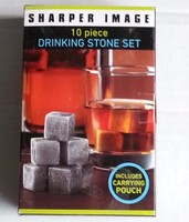 Sharper Image Drinking Stone Set With Pouch 10 Piece Whiskey Spirits Chilling Sharper Image Drinking Stone Set With Pouch 10 Piece Whiskey Spirits Chilling
