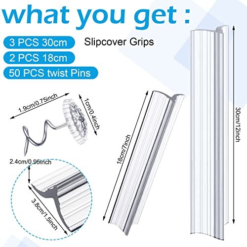 55 Pieces Slipcover Tuck Grips Couch Slipcover Couch Cover Inserts