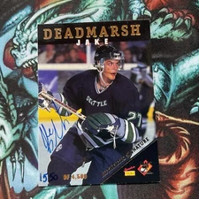 1995 Signature Rookies Draft Day Signatures /4500 Jake Deadmarsh #9 Auto