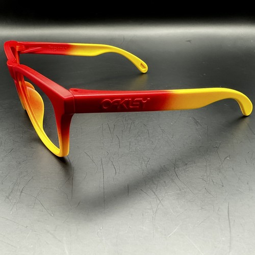 Oakley Frogskin Red/Yellow Fade Frame Team China RARE - Picture 4 of 12