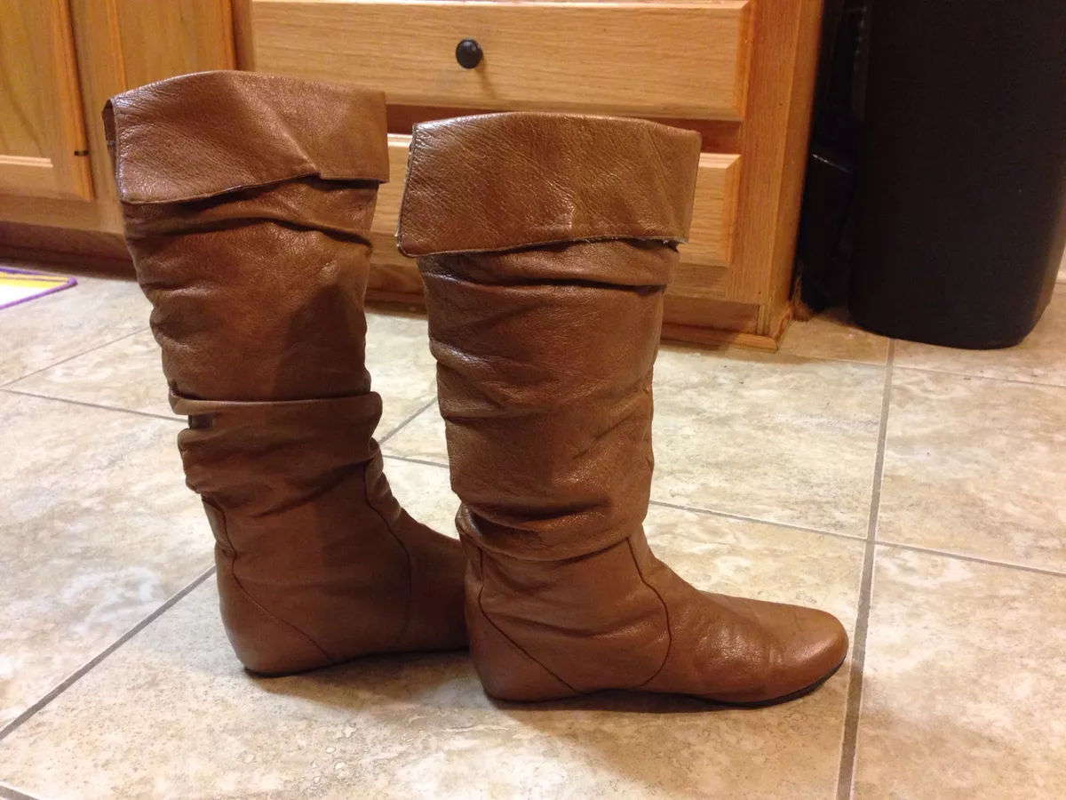 Steve Madden Cybul Boots Cognac