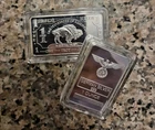 (2)🦬🦅🔥🔥 1 Oz German Silver Bars Iron Eagle And BUFFALO  🤑🤑🤑 2 Bars Total