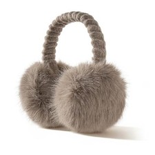 Muffs for Winter Women - Faux Fur Earmuffs, Soft Warm Stylish Ear Muffs Brown
