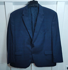 Lauren Ralph Lauren Men's Blue Plaid Wool 2-Button Single-Breasted Blazer 50R