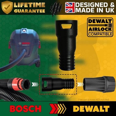 Bosch UniversalVac 15 auf DeWalt AirLock DWV9000 Staubabsaugschlauch Adapter