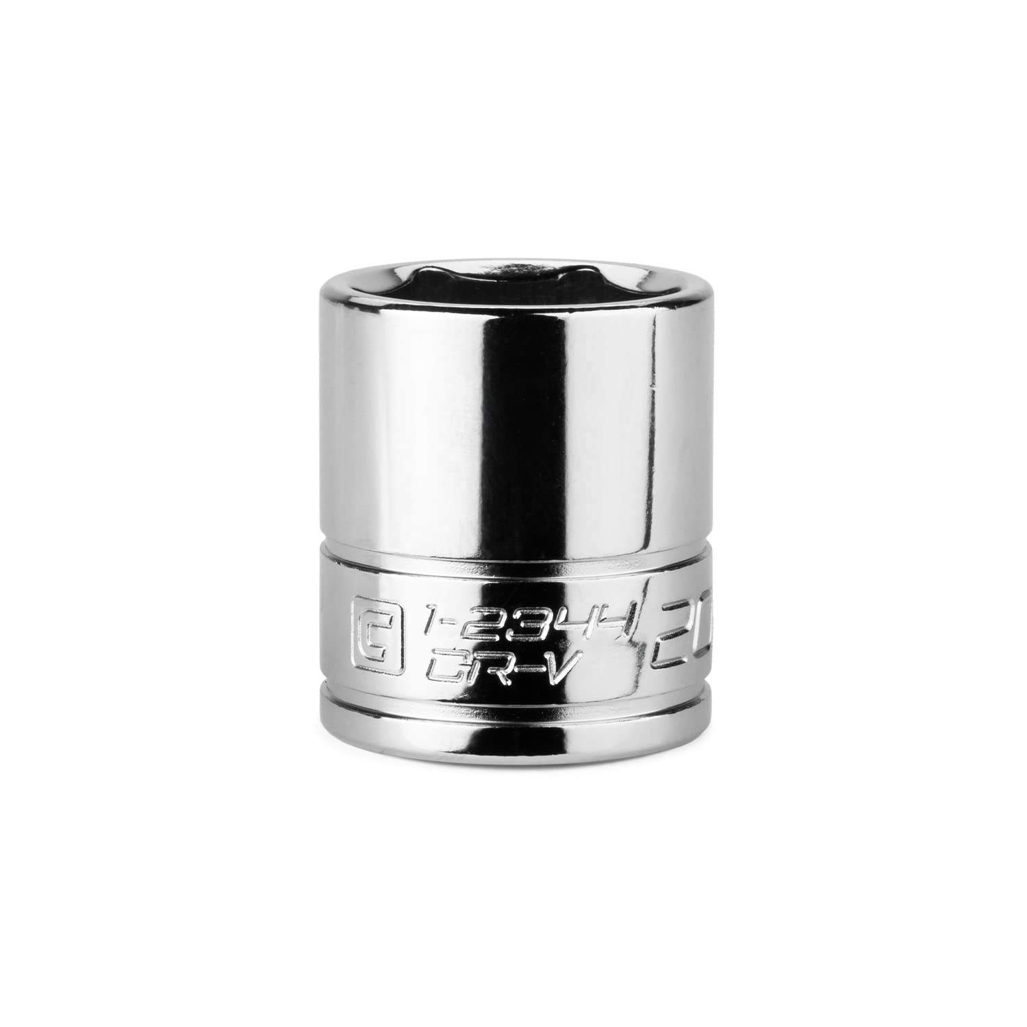 Capri Tools 20 mm Shallow Socket, 3/8-Inch Drive, 6-Point, Metric 20