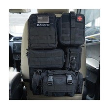 Universal Tactical Car Seat Back Organizer Bag Tactical Molle Vehicle Organiz...