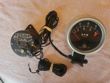 Rare Vtg Autometer 9000 Rpm Tachometer Wbracketrev Control Model 452