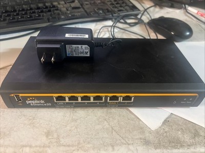 Peplink Balance 20 (BPL-021) 4 port GE LAN Switch 4G LTE/3G Modem 150Mbps TESTED