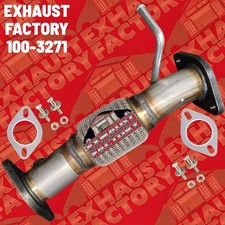 Front Exhaust Flex Pipe Fits 2010-2013 Kia Forte Koup 2.0 2.4l Stainless Steel