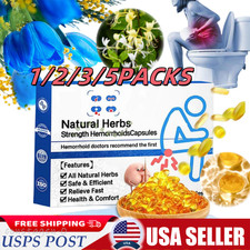 Natural 1 5x Herbal Strength Hemorrhoid Capsules, Hemorrhoid Solution Capsules