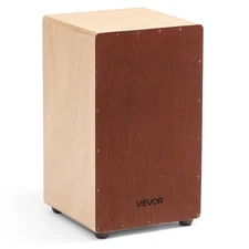 [New]VEVOR Large Cajon Box Drum Wooden Birchwood Percussion Instrument with Snar