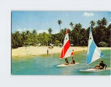 Postcard Sailing Scene Carib-Ocho Rios Sea & Country Club Jamaica